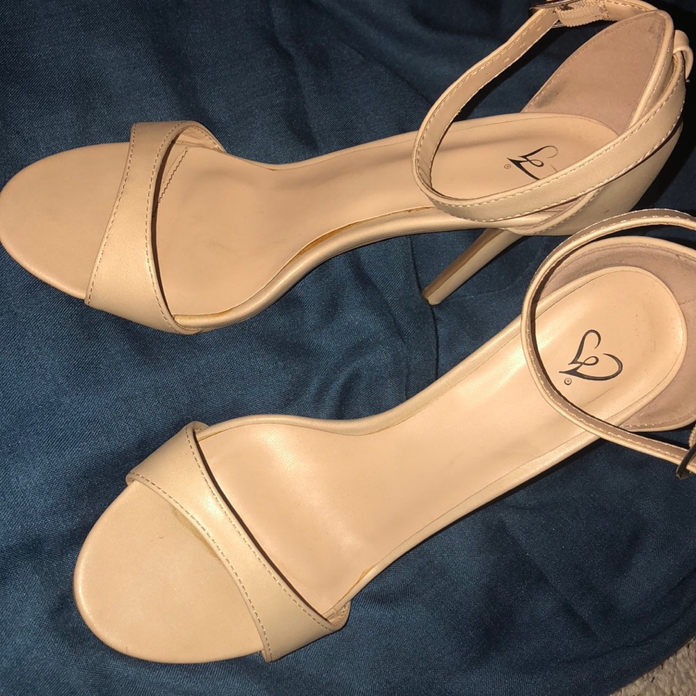 Nude Strappy Heels